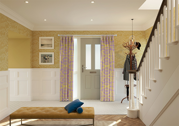 Bamboo Candy, Yellow Lilac - Made To Measure Curtains - Image 14